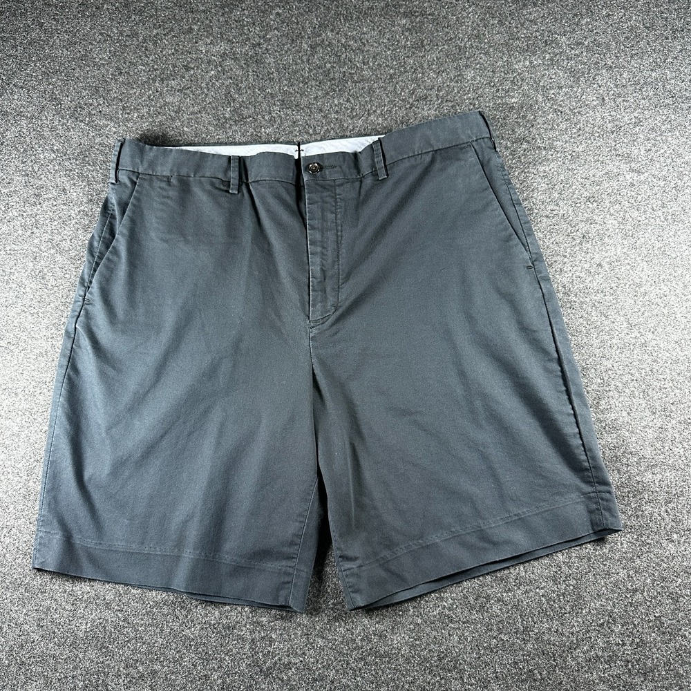 Polo Ralph Lauren Shorts Mens 38 Navy Blue Stretch Classic Fit Chino Flat Front